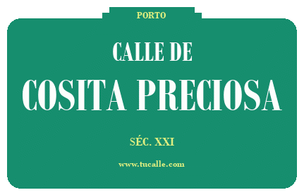cartel_de_calle-de-Cosita Preciosa_en_oporto